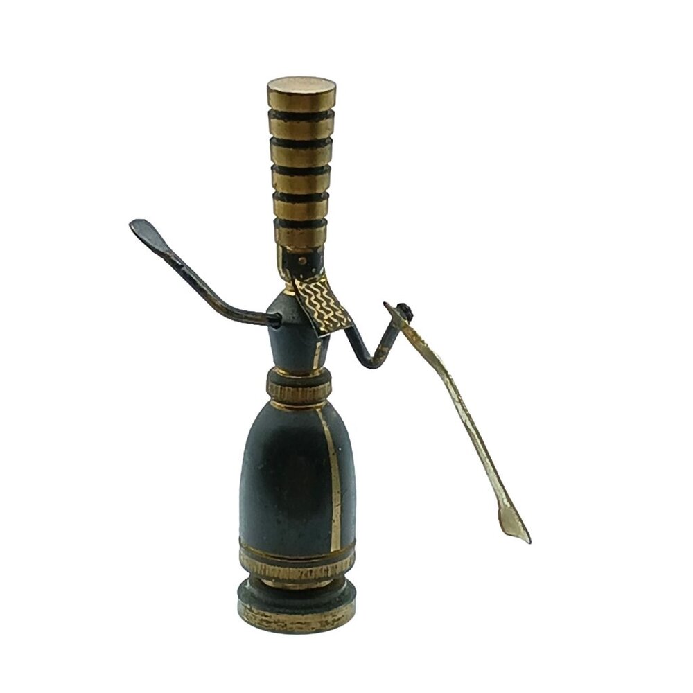 Hans Teppich AHASVEROS Biblical Figurine made of Brass with Swinging Sword